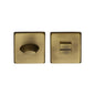 Square Bathroom Turn & Release - SQ4043 by M Marcus - Heritage Brass