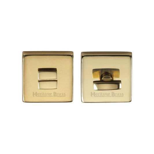 Square Bathroom Turn & Release - SQ5040 by M Marcus - Heritage Brass