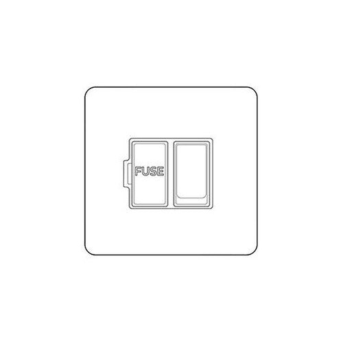 Studio Range Polished Nickel Switches & Sockets, Y08 - Switched Spur (13 Amp) by Heritage Brass By M-Marcus
