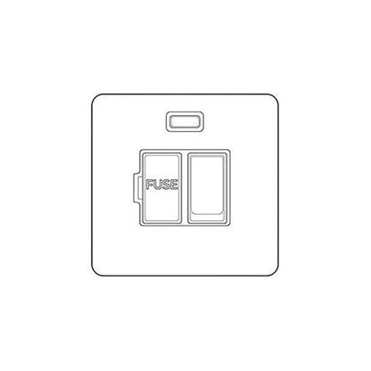 Hoxton Paintable Range Primed White (Paintable) Switched Spur with Neon (13 Amp)