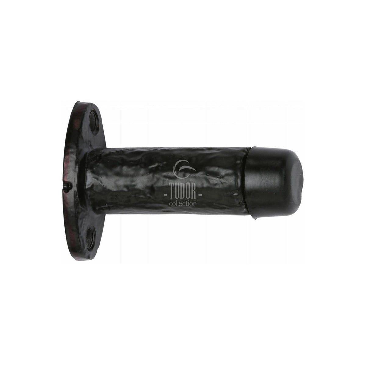 Tudor Projection Door Stop Black Iron by M Marcus - Heritage Brass