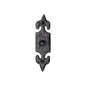 Tudor Bell Push Black Iron by M Marcus - Heritage Brass