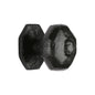 Tudor Octagon Center Door Knob - Black Antique