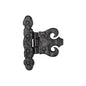 Tudor Coronet Hinge Black Iron by M Marcus - Heritage Brass
