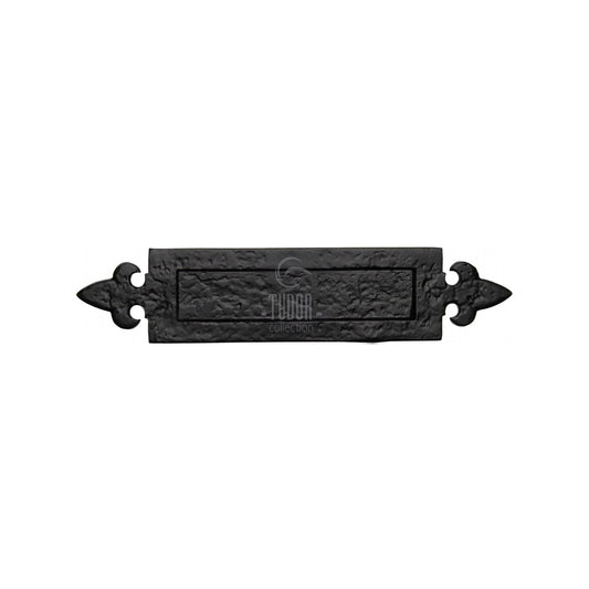 Fleur de Lys Letterplate - Black Antique