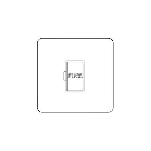 Victorian Elite Range Satin Chrome Switches & Sockets, R03 - Unswitched Spur (13 Amp) by Heritage Brass By M-Marcus