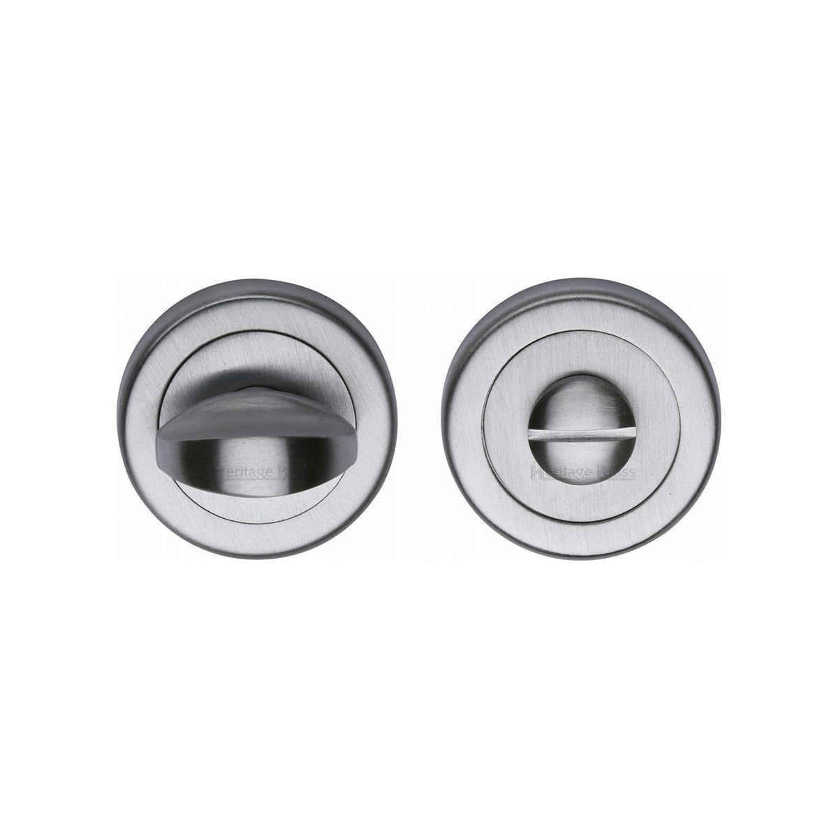Round Bathroom Turn & Release - V0678 by M Marcus - Heritage Brass
