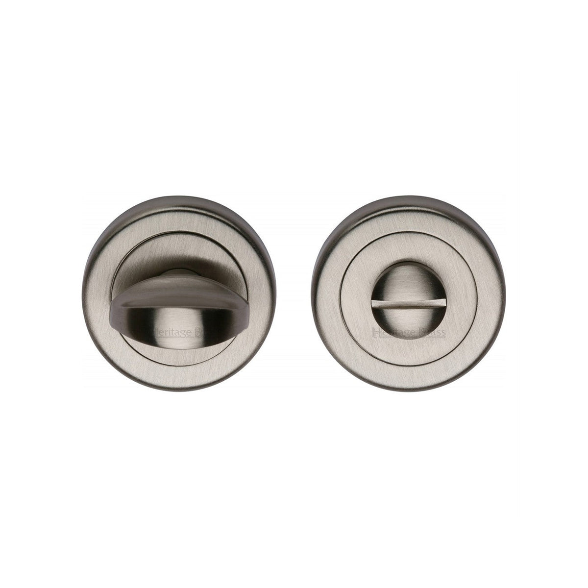 Round Bathroom Turn & Release - V0678 by M Marcus - Heritage Brass