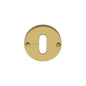 Standard Key Escutcheon Round - V1014 by M Marcus - Heritage Brass