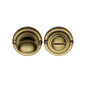 Round Bathroom Turn & Release - V1015 by M Marcus - Heritage Brass