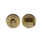 Round Bathroom Turn & Release - V1018 by M Marcus - Heritage Brass