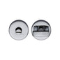 Round Bathroom Turn & Release - V1018 by M Marcus - Heritage Brass