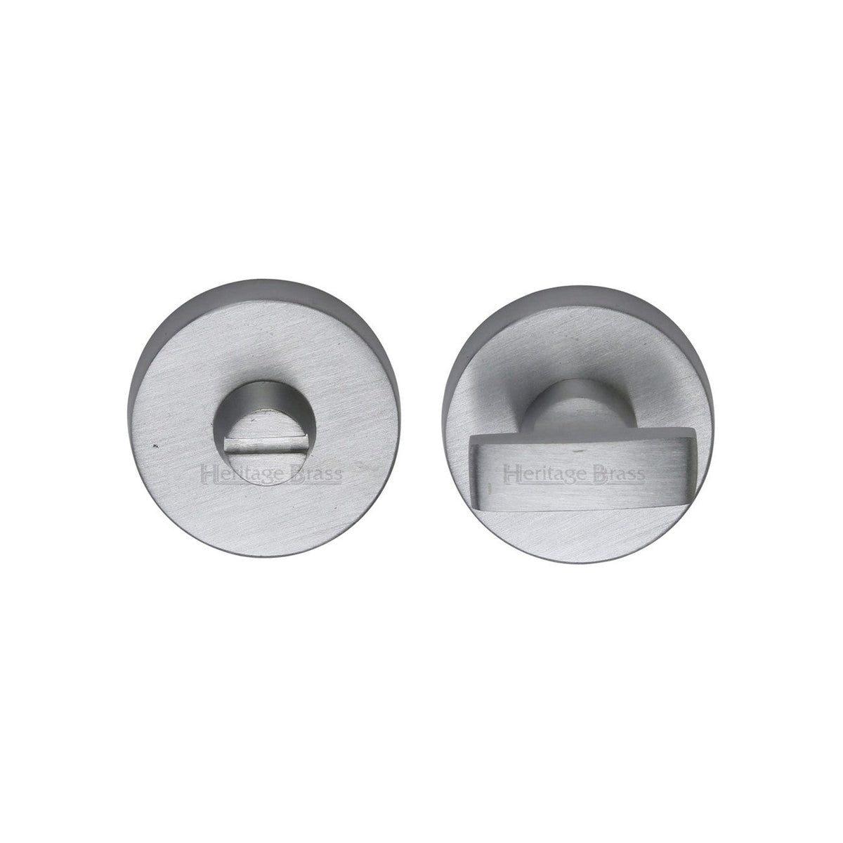 Round Bathroom Turn & Release - V1018 by M Marcus - Heritage Brass