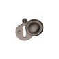 Standard Covered Key Escutcheon Round - V1020 by M Marcus - Heritage Brass