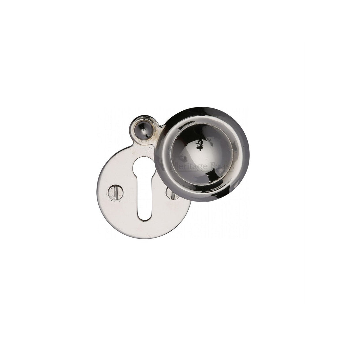 Standard Covered Key Escutcheon Round - V1020 by M Marcus - Heritage Brass