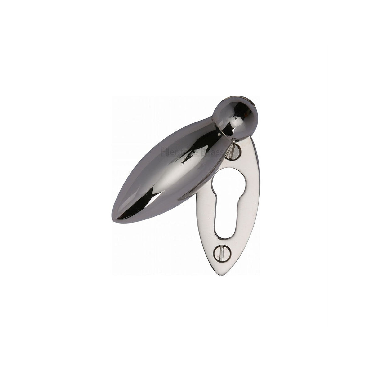 Standard Covered Key Escutcheon Oval - V1022 by M Marcus - Heritage Brass