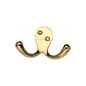 Double Coat HookÂ - V1060 by M Marcus - Heritage Brass
