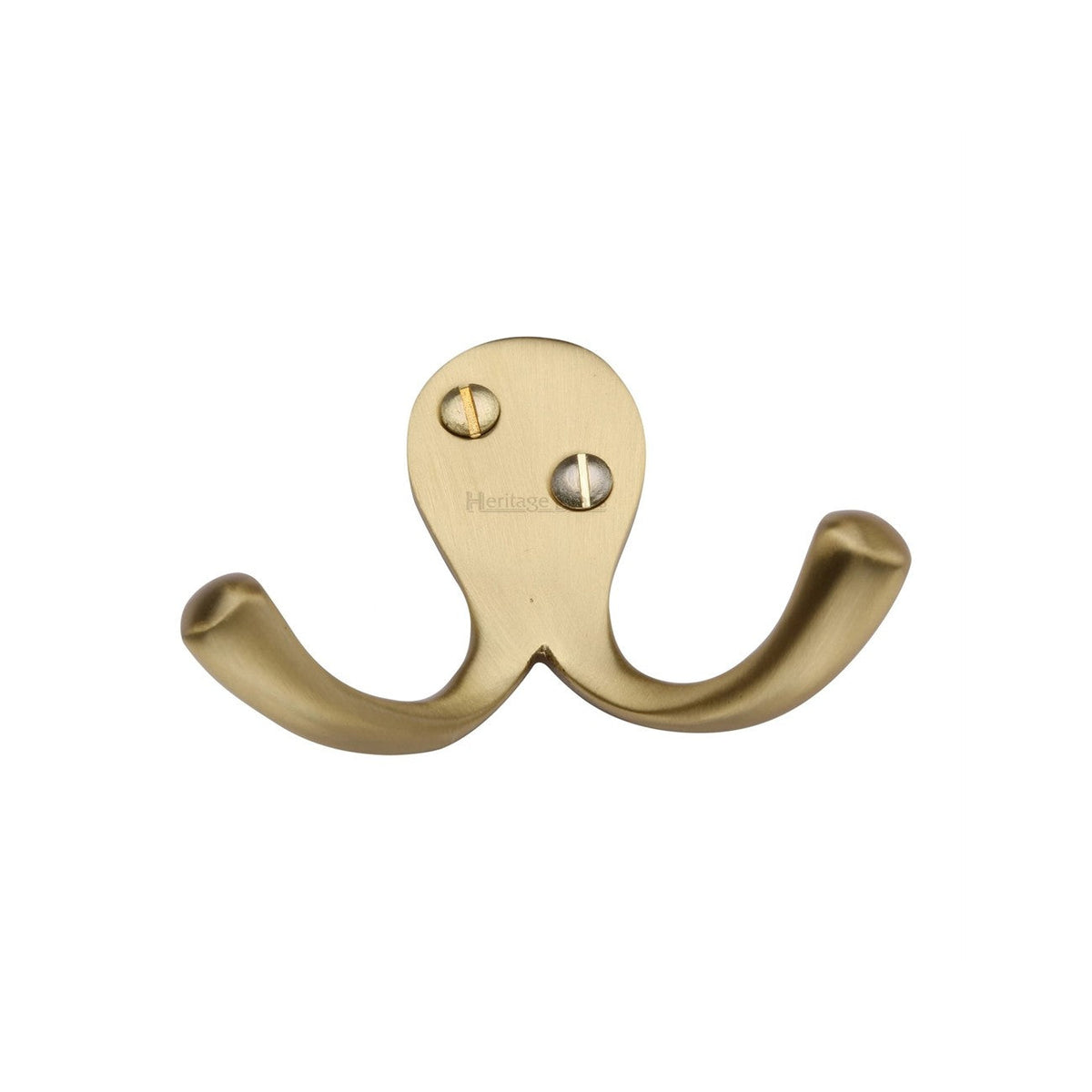 Double Coat HookÂ - V1060 by M Marcus - Heritage Brass