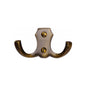 Double Coat HookÂ - V1062 by M Marcus - Heritage Brass