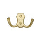 Double Coat HookÂ - V1062 by M Marcus - Heritage Brass