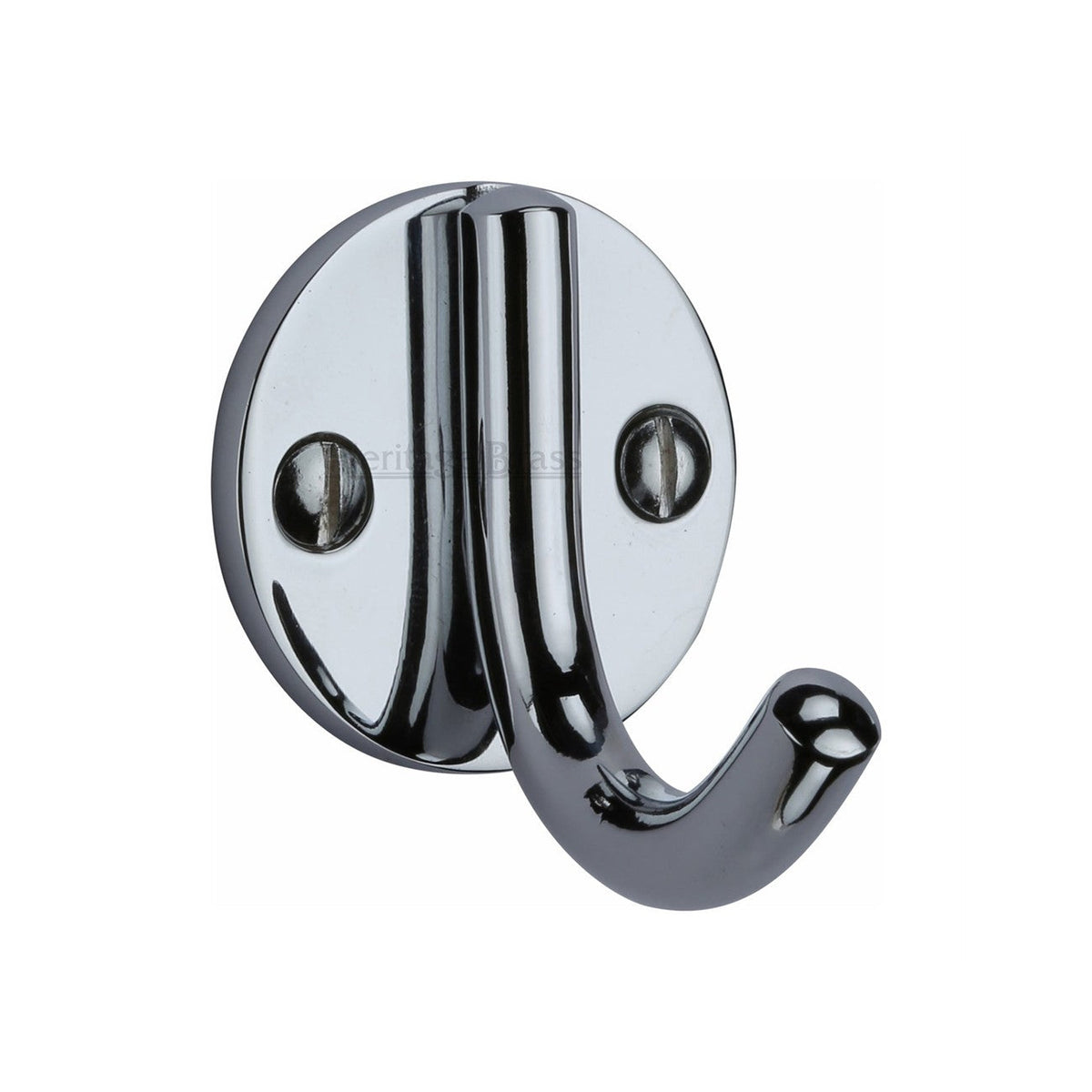 Modern Single Robe Hook by M Marcus - Heritage Brass