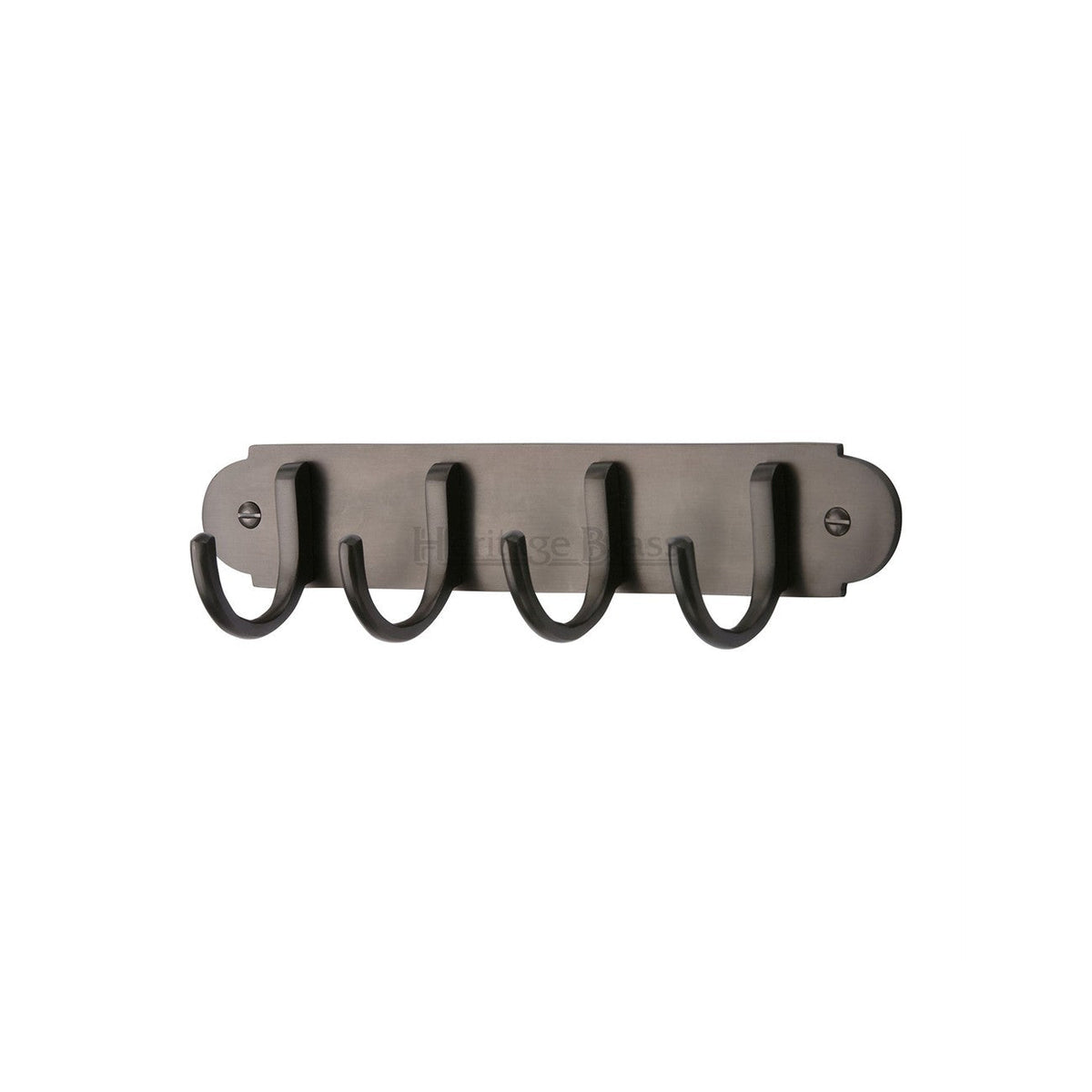 Coat Hooks on Plate by M Marcus - Heritage Brass