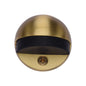 Round Shielded Floor Mounted Door Stop by M Marcus - Heritage Brass