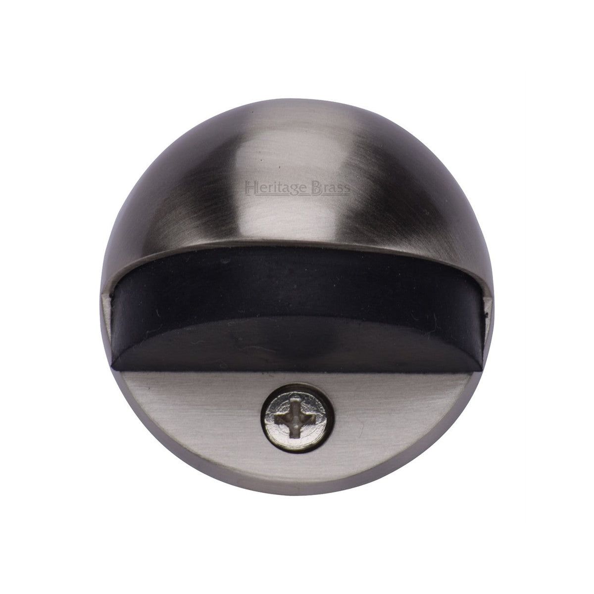 Round Shielded Floor Mounted Door Stop by M Marcus - Heritage Brass