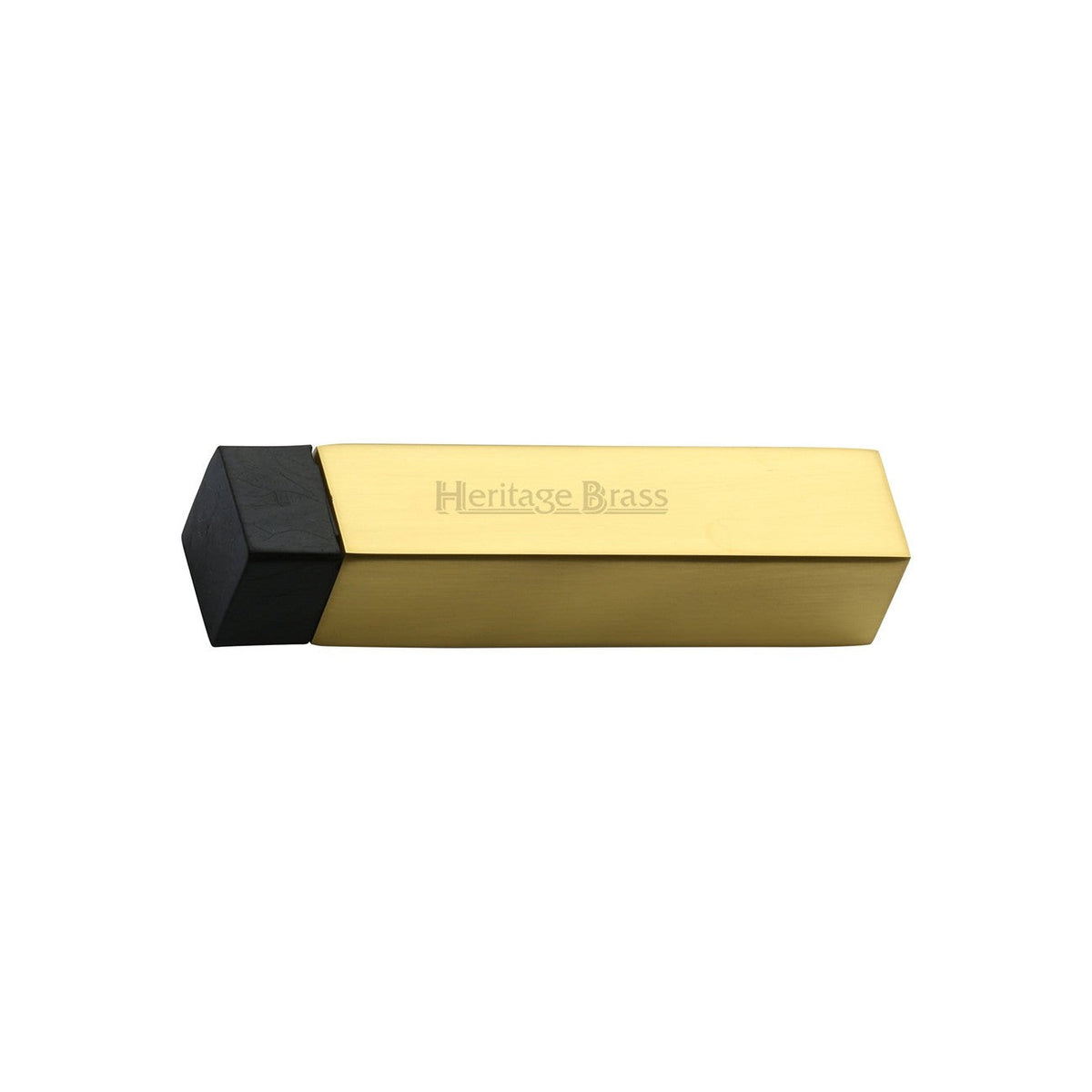 Square Wall Mounted Door Stop by M Marcus - Heritage Brass