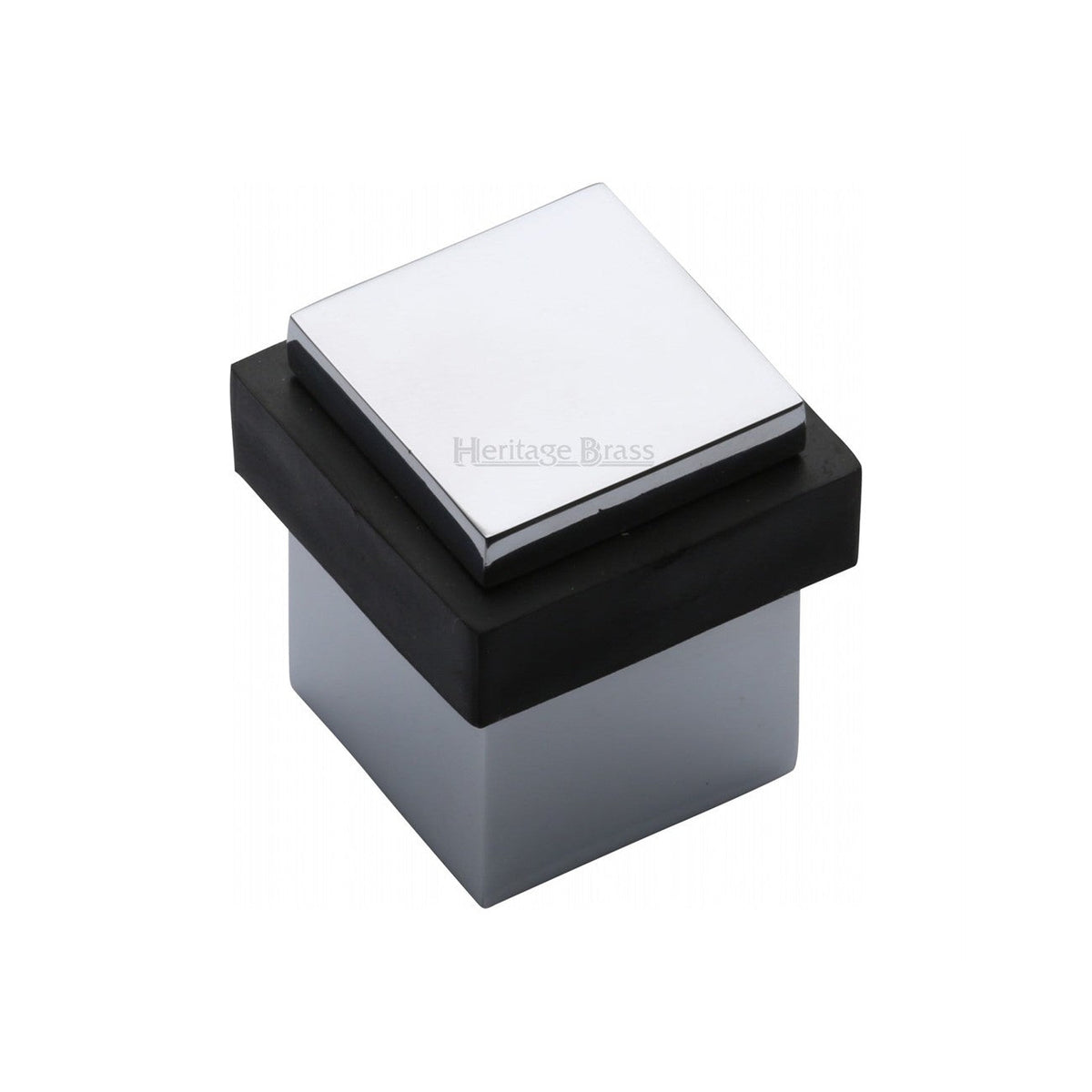 Square Floor Mounted Door Stop - V1089 by M Marcus - Heritage Brass