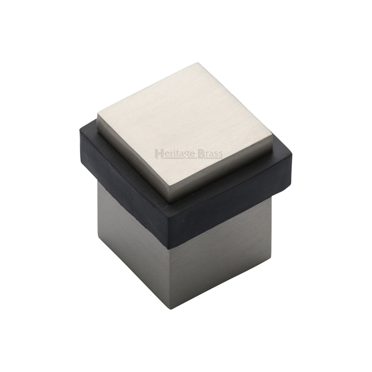 Square Floor Mounted Door Stop - V1089 by M Marcus - Heritage Brass