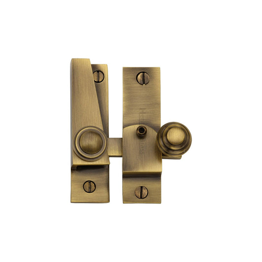 Sash Fastener Lockable - V1104L by M Marcus - Heritage Brass