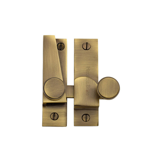 Sash Fastener - V1106 - Antique Brass