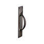 Door Pull Handle on Plate by M Marcus - Heritage Brass