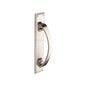 Door Pull Handle on Back Plate by M Marcus - Heritage Brass