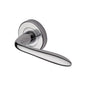 Sutton Door Handle on Round Rose by M Marcus - Heritage Brass