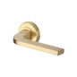 Bellagio Door Handle on Round Rose by M Marcus - Heritage Brass