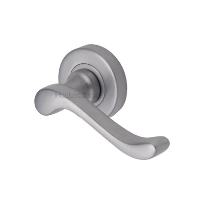 Bedford Door Handle on Round Rose