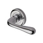 Charlbury Door Handle on Round Rose by M Marcus - Heritage Brass
