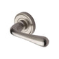 Charlbury Door Handle on Round Rose by M Marcus - Heritage Brass