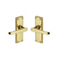 Victoria Short Door Handle on Plate by M Marcus - Heritage Brass
