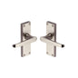 Victoria Short Door Handle on Plate by M Marcus - Heritage Brass