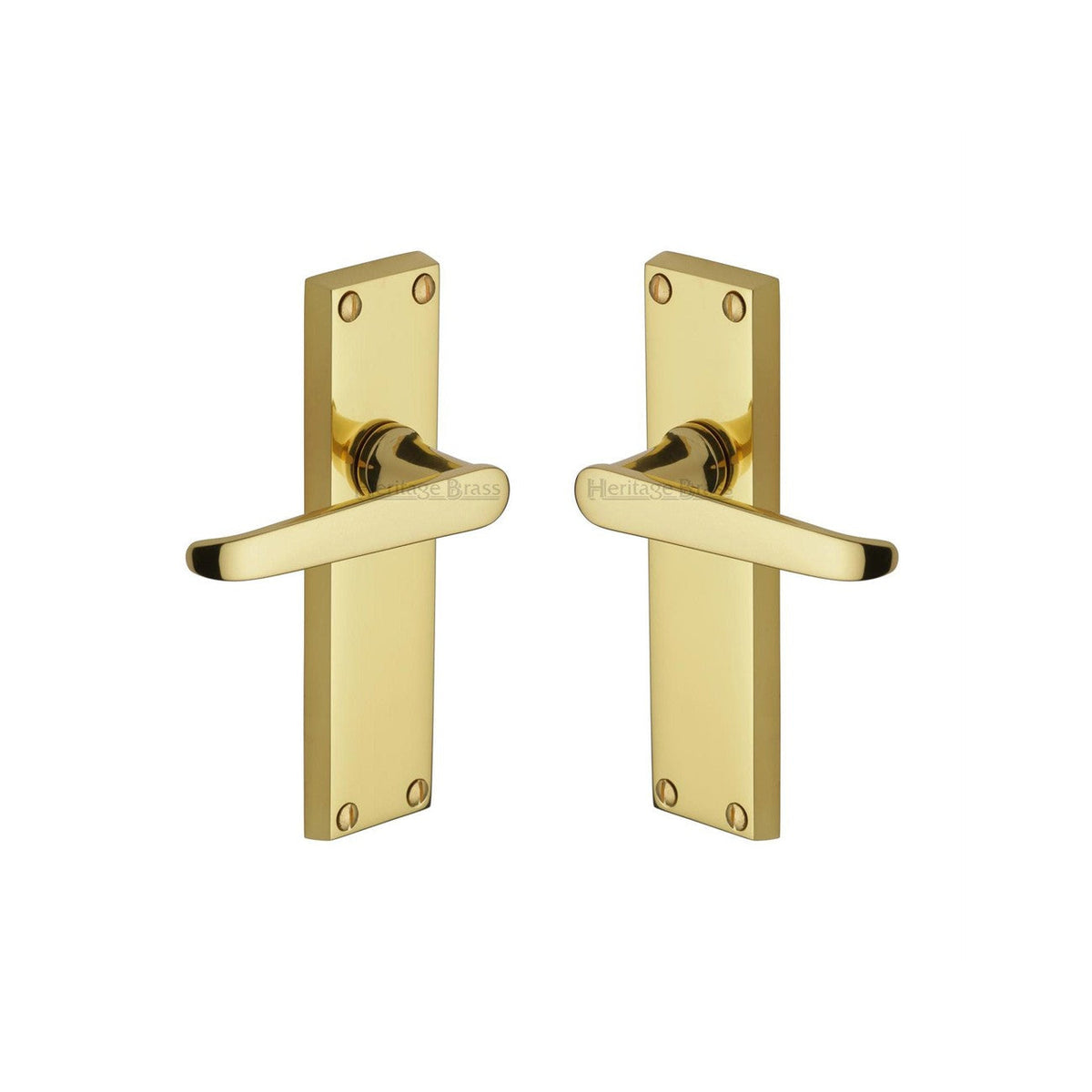 Victoria Door Handle on Plate by M Marcus - Heritage Brass