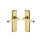 Victoria Door Handle on Plate by M Marcus - Heritage Brass