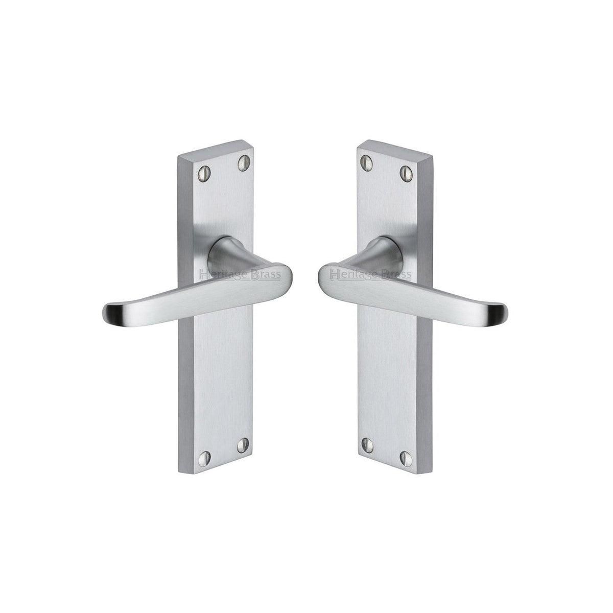 Victoria Door Handle on Plate by M Marcus - Heritage Brass