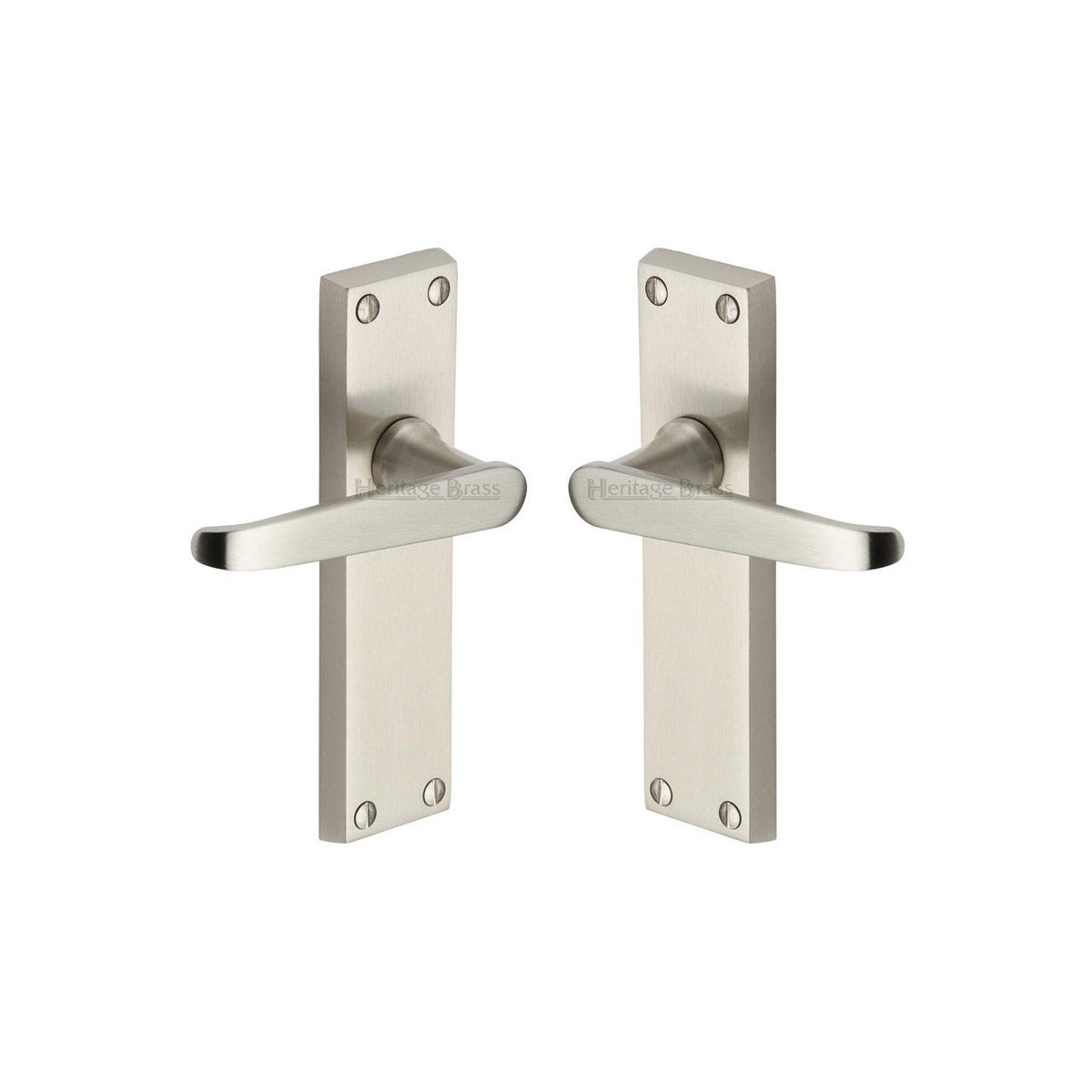 Victoria Door Handle on Plate by M Marcus - Heritage Brass