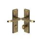 Victoria Door Handle on Plate by M Marcus - Heritage Brass