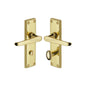 Victoria Door Handle on Plate by M Marcus - Heritage Brass