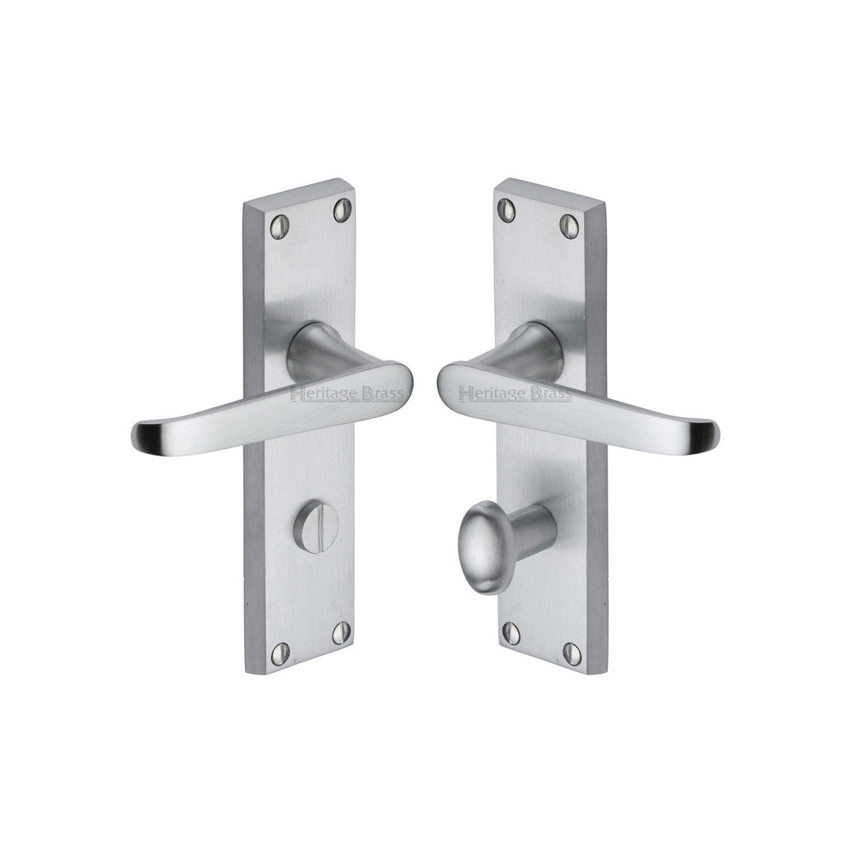 Victoria Door Handle on Plate by M Marcus - Heritage Brass
