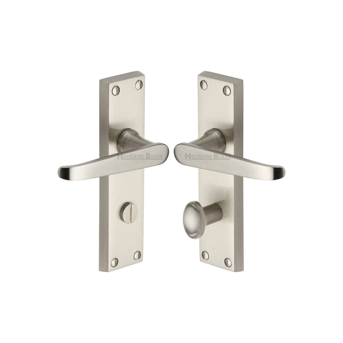 Victoria Door Handle on Plate by M Marcus - Heritage Brass
